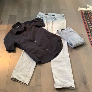 Club Monaco jeans, Zara man shirt, Zara man sweater